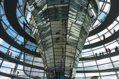 Mirrored cone in the Reichstag
